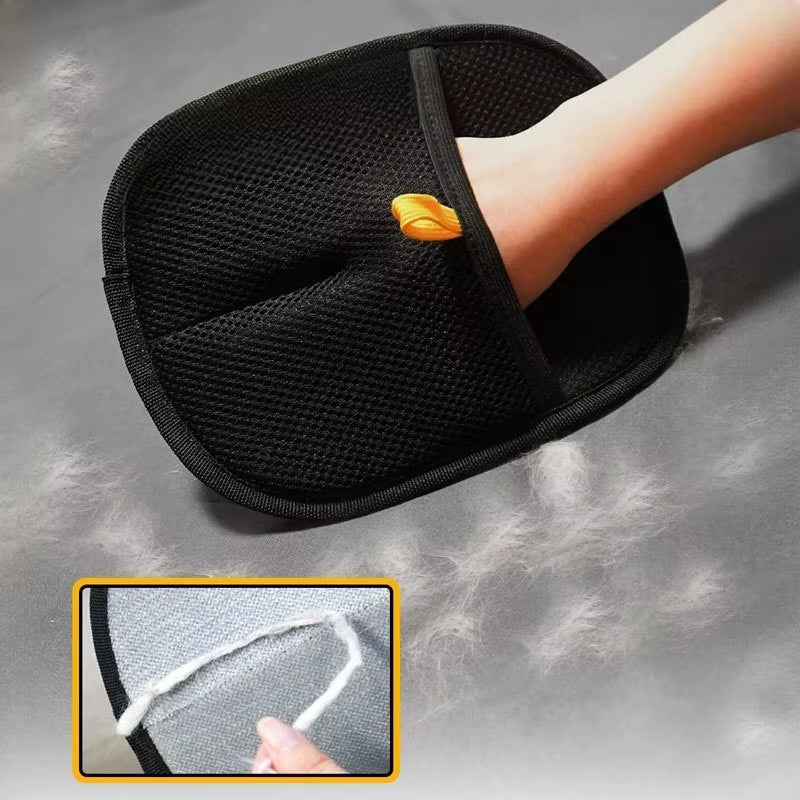 Pet Hair Removal Gloves, Double-Sided Bristles, Essential for Household Use, Multifunctional Gloves for Carpets, Sofas, and Clot